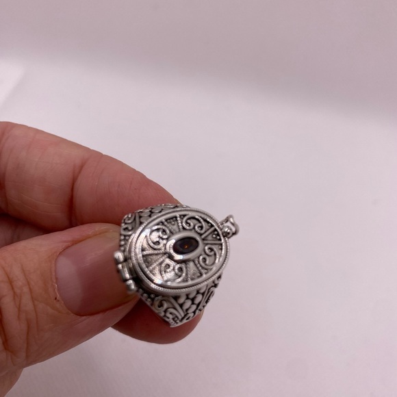 Poison Ring Locket 925 Sterling Silver - Picture 2 of 6